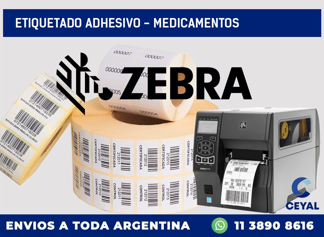 Etiquetado adhesivo – Medicamentos