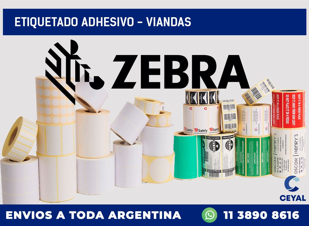 Etiquetado adhesivo – Viandas