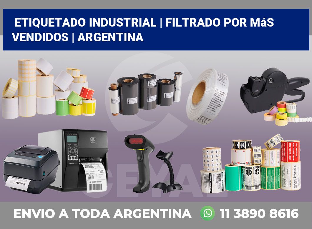 Etiquetado industrial | Filtrado por más vendidos | Argentina