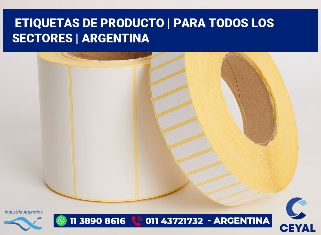 Etiquetas de producto | Para todos los sectores | Argentina
