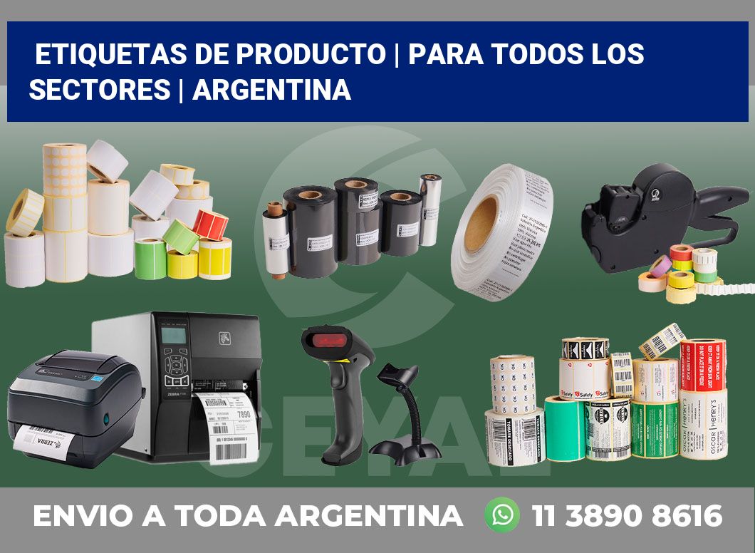 Etiquetas de producto | Para todos los sectores | Argentina