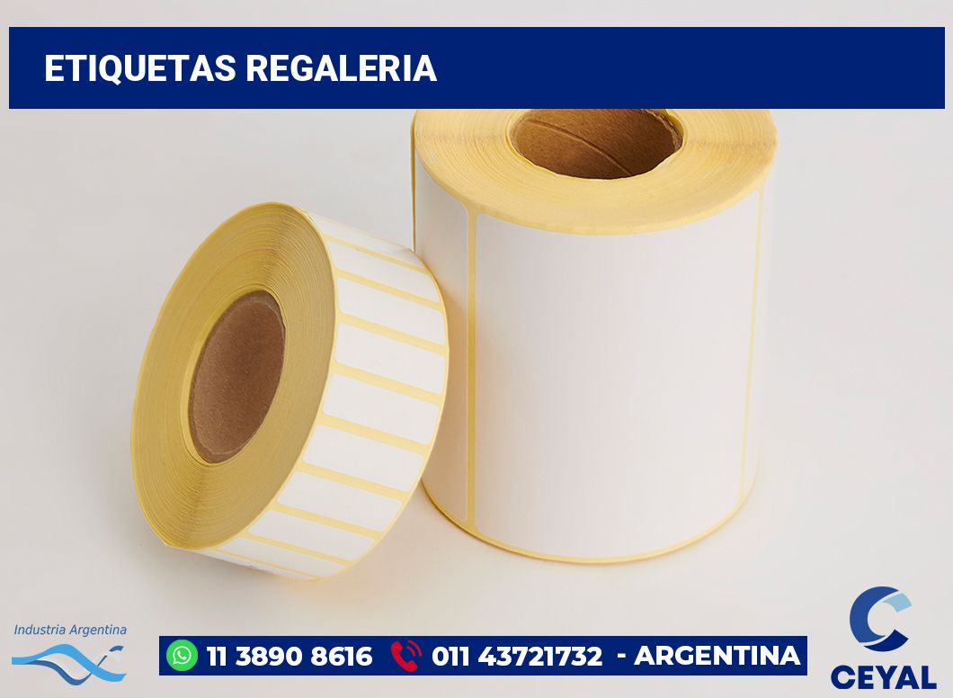 Etiquetas regaleria