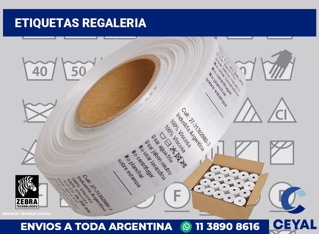 Etiquetas regaleria