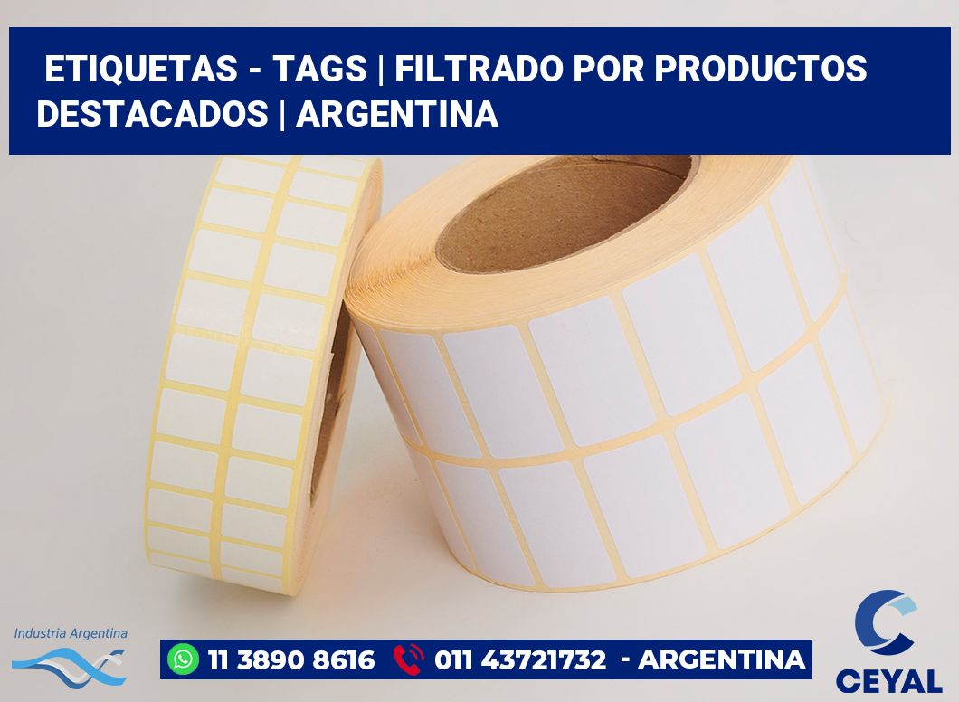 Etiquetas - tags | Filtrado por productos destacados | Argentina