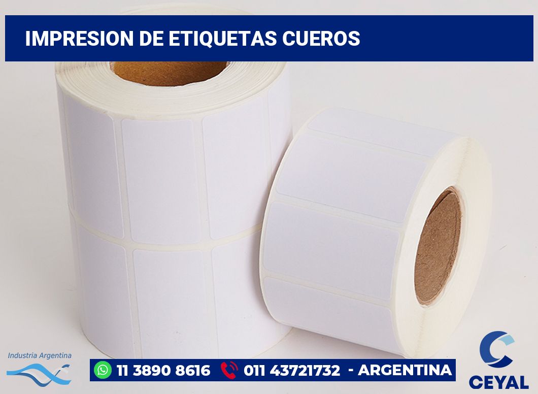 Impresion de etiquetas Cueros