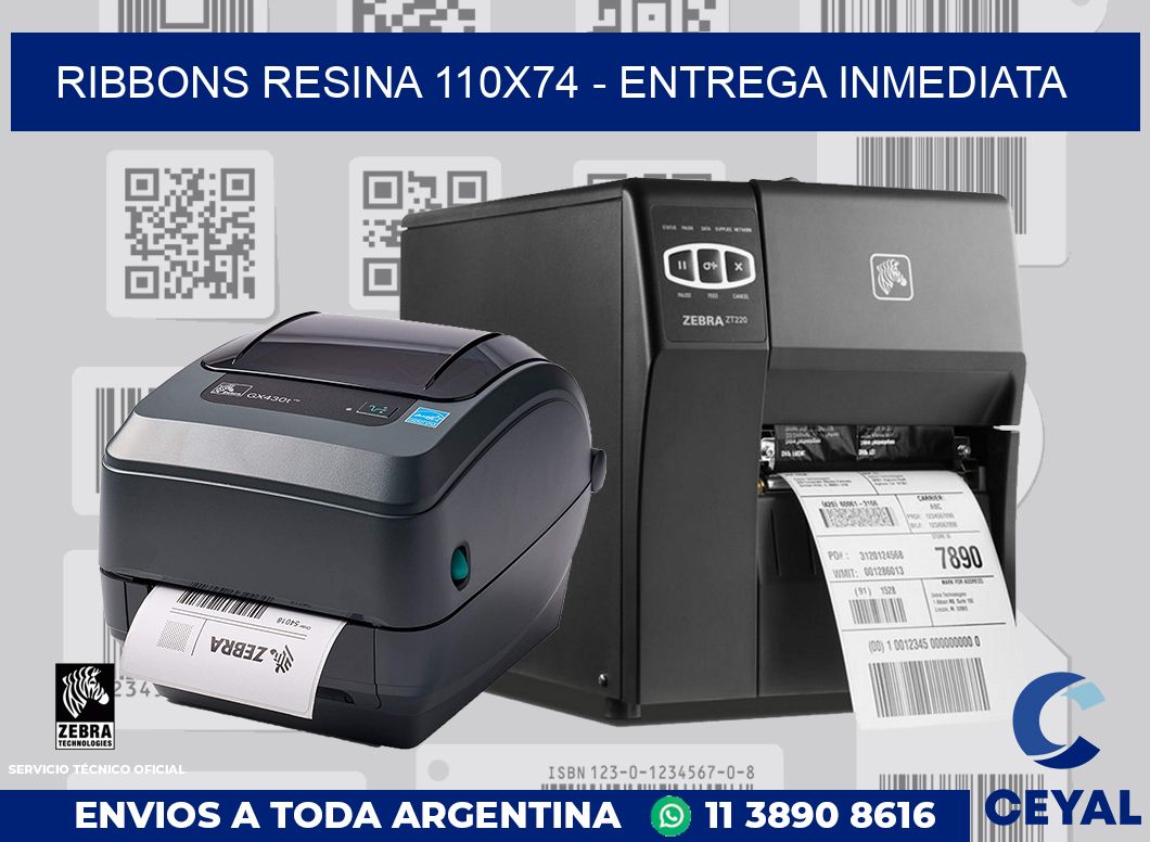 Ribbons resina 110x74 - Entrega inmediata