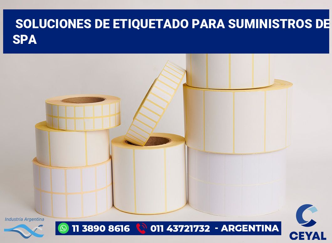 Soluciones de Etiquetado para Suministros de Spa