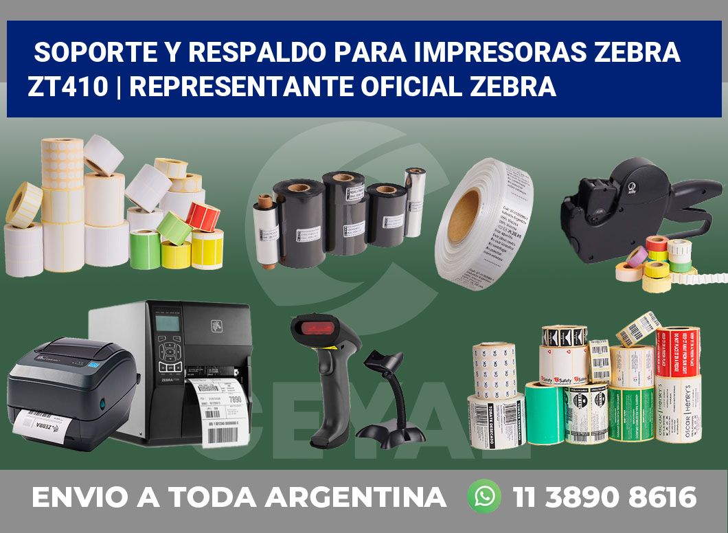 Soporte y respaldo para impresoras Zebra ZT410 | Representante oficial Zebra