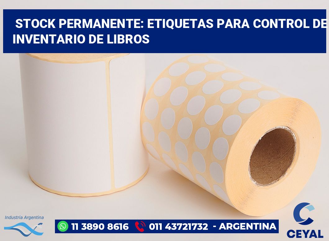 Stock Permanente: Etiquetas para Control de Inventario de Libros