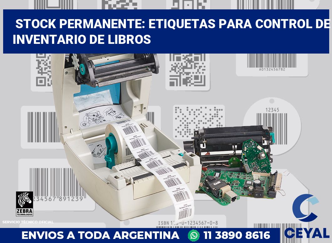 Stock Permanente: Etiquetas para Control de Inventario de Libros