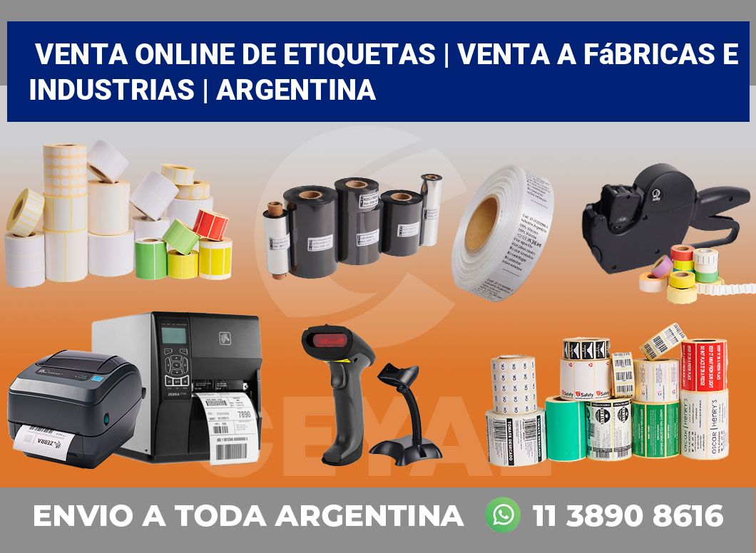 Venta online de etiquetas | Venta a fábricas e industrias | Argentina