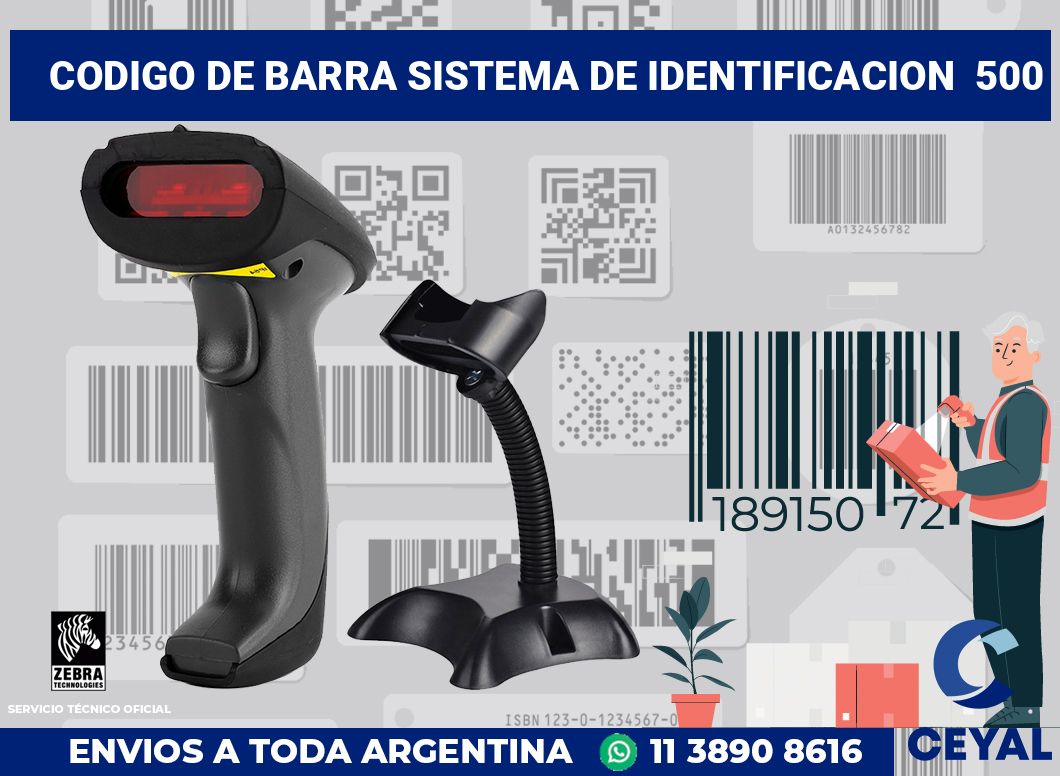 codigo de barra sistema de identificacion  500