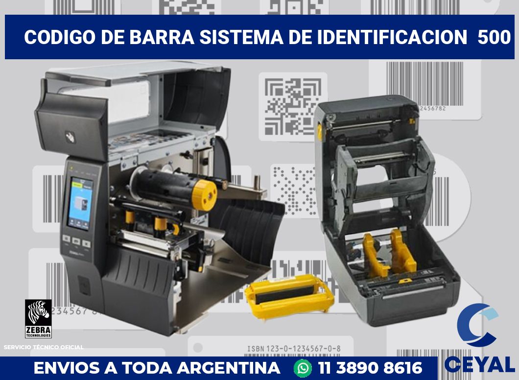 codigo de barra sistema de identificacion  500