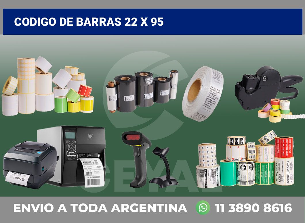 codigo de barras 22 x 95