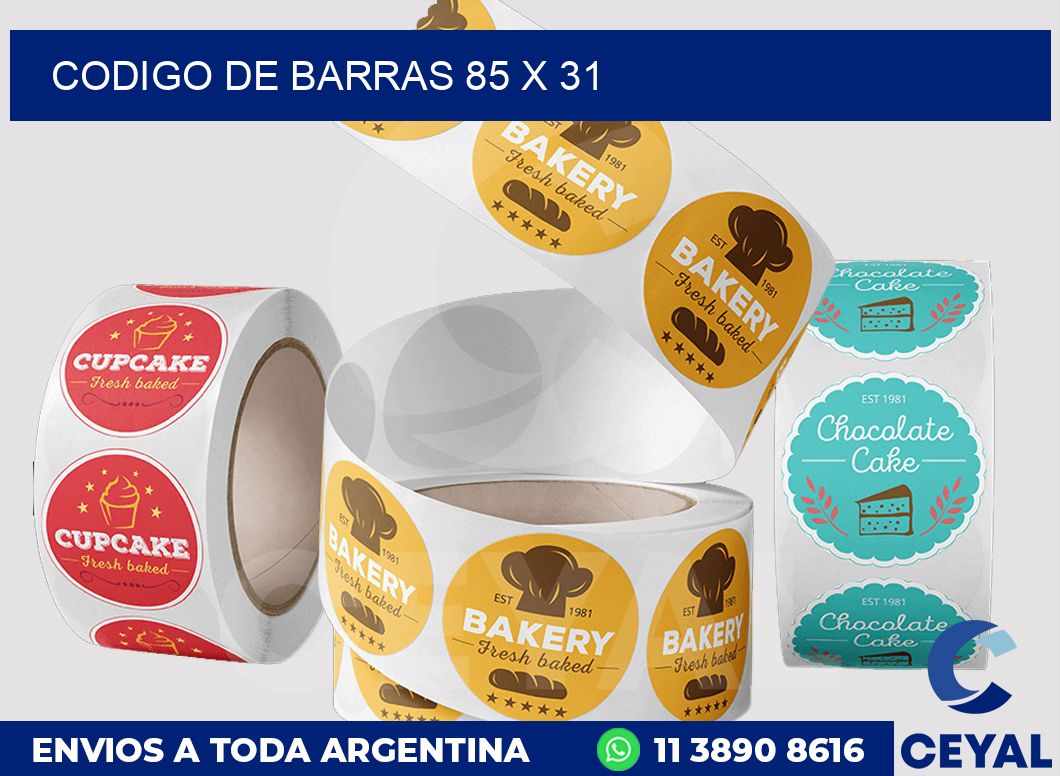 codigo de barras 85 x 31