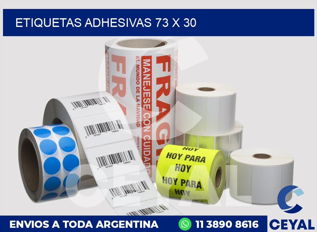 etiquetas adhesivas 73 x 30