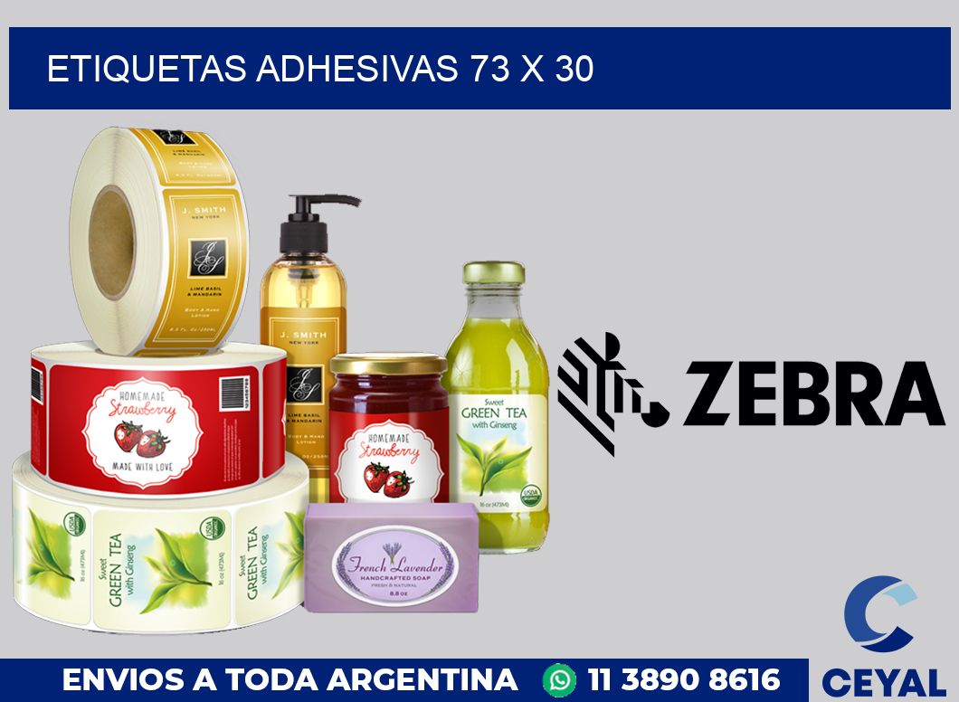 etiquetas adhesivas 73 x 30