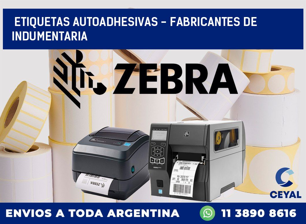 etiquetas autoadhesivas – Fabricantes de indumentaria