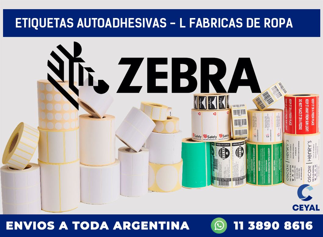 etiquetas autoadhesivas – l fabricas de ropa