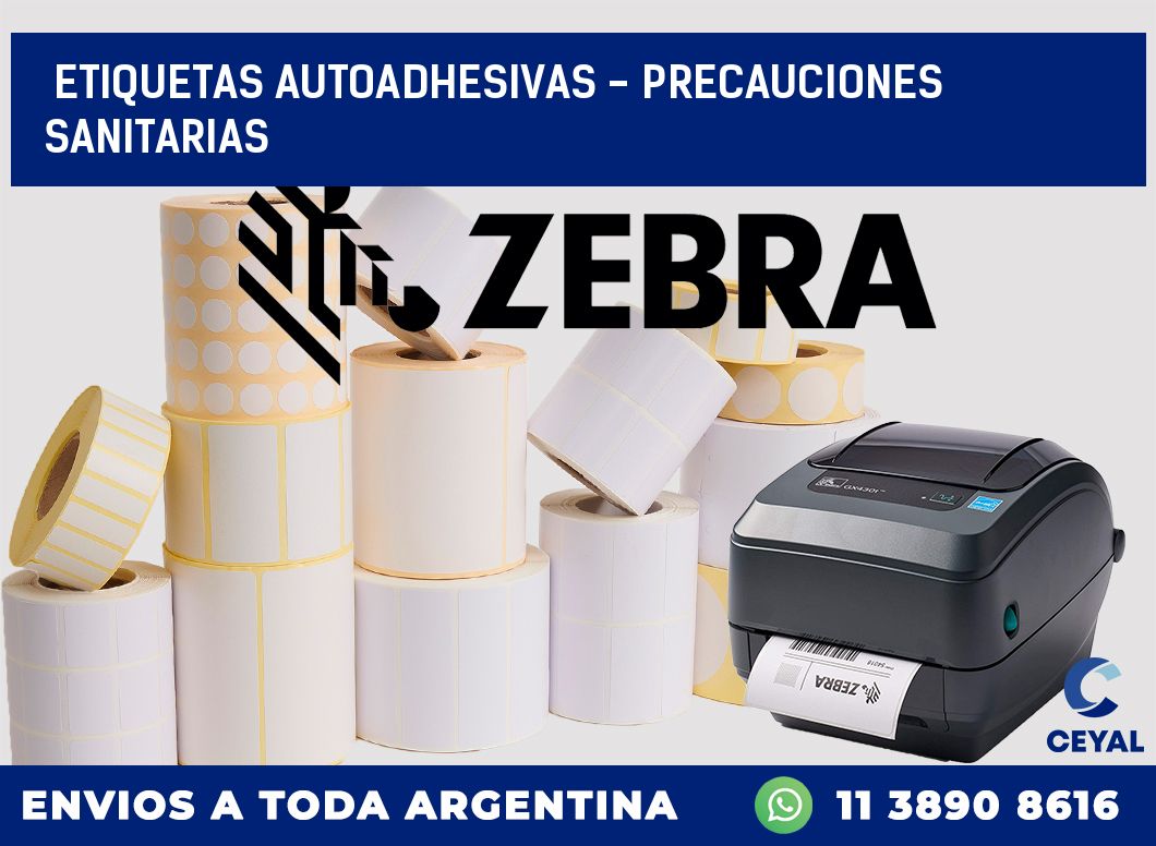 etiquetas autoadhesivas - precauciones sanitarias