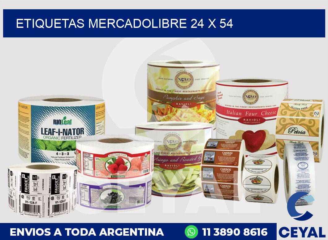 etiquetas mercadolibre 24 x 54