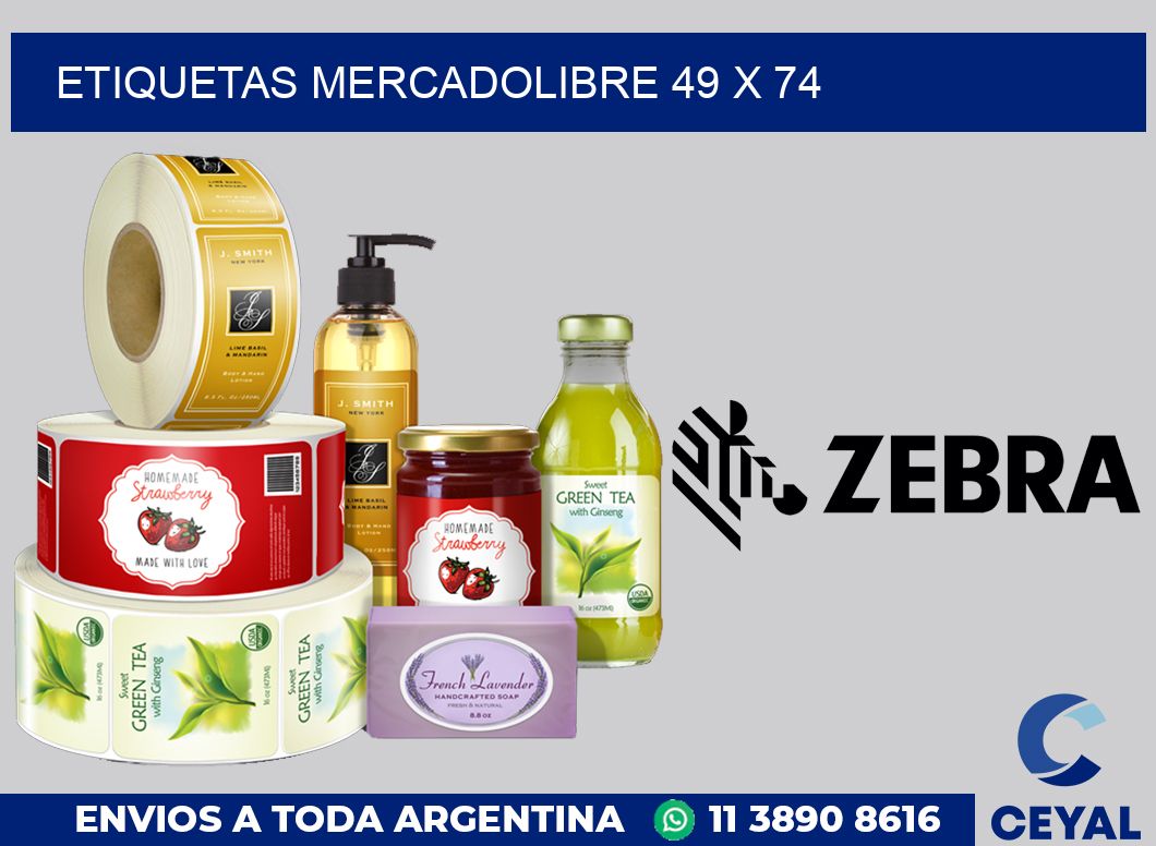 etiquetas mercadolibre 49 x 74