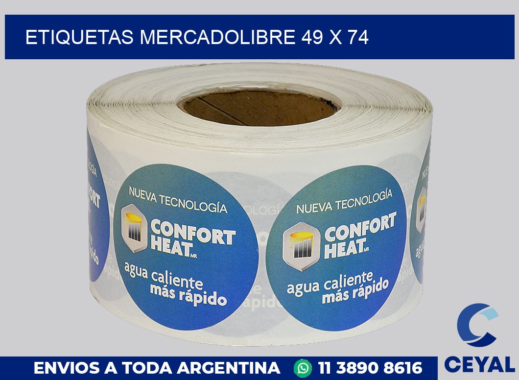 etiquetas mercadolibre 49 x 74