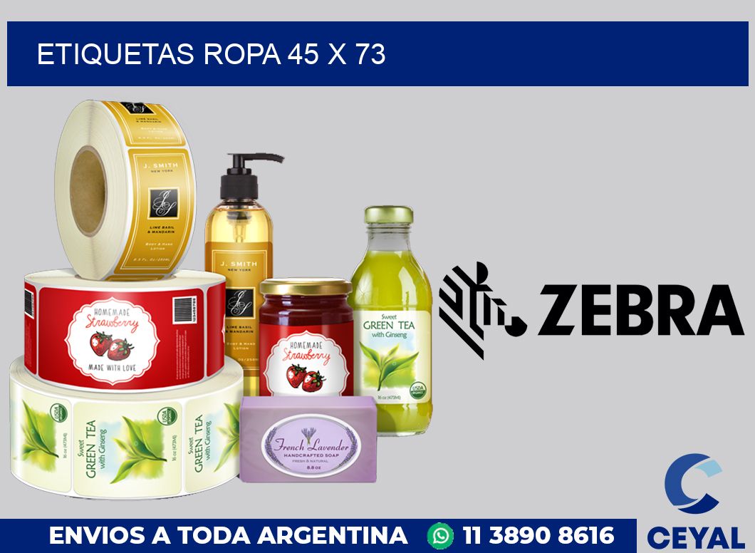 etiquetas ropa 45 x 73