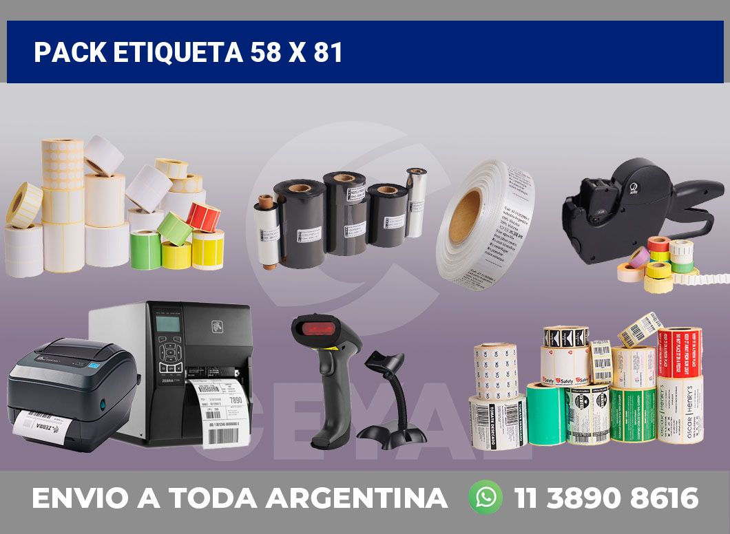 pack etiqueta 58 x 81