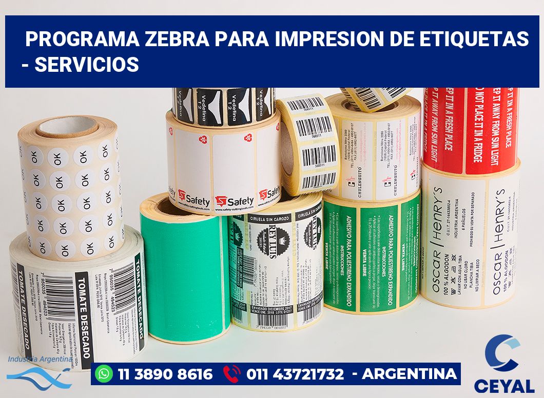 programa zebra para impresion de etiquetas  - Servicios