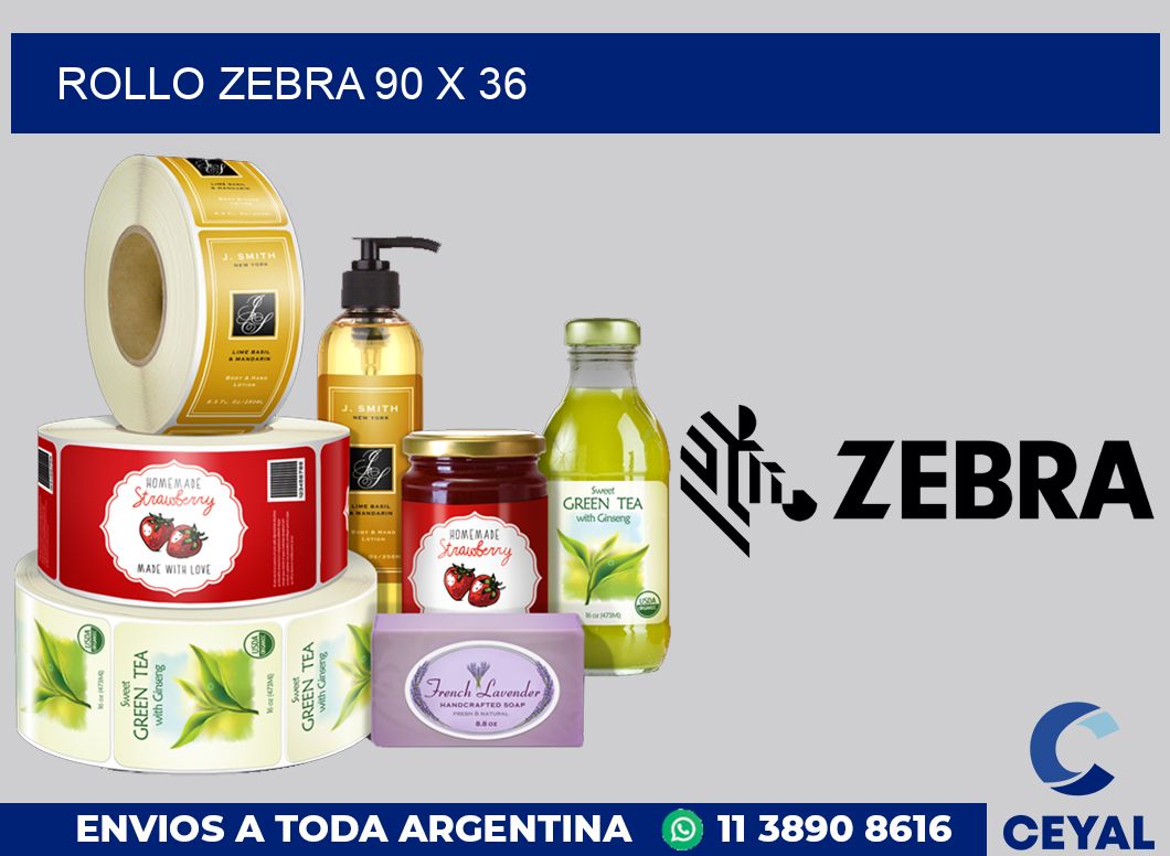 rollo zebra 90 x 36