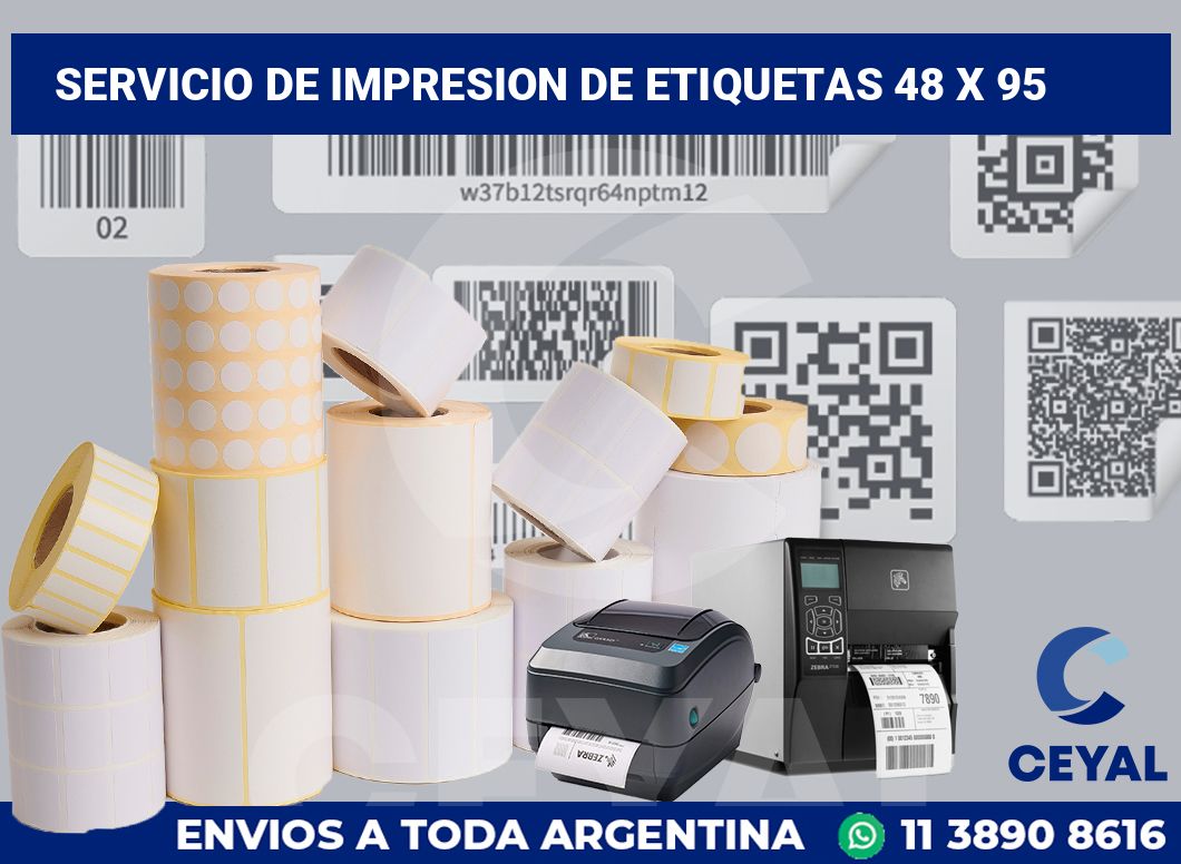 servicio de impresion de etiquetas 48 x 95
