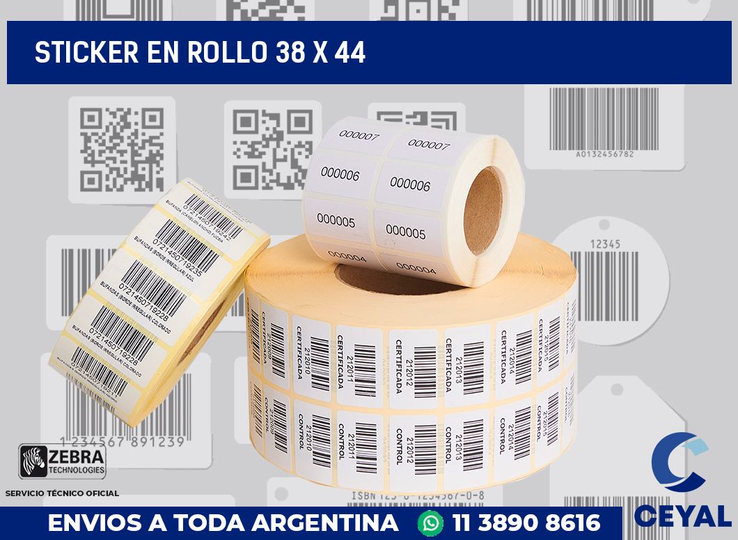 sticker en rollo 38 x 44
