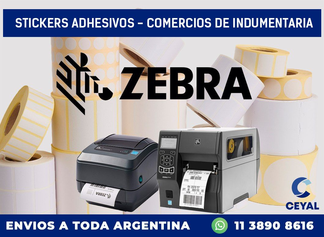 stickers adhesivos – Comercios de indumentaria