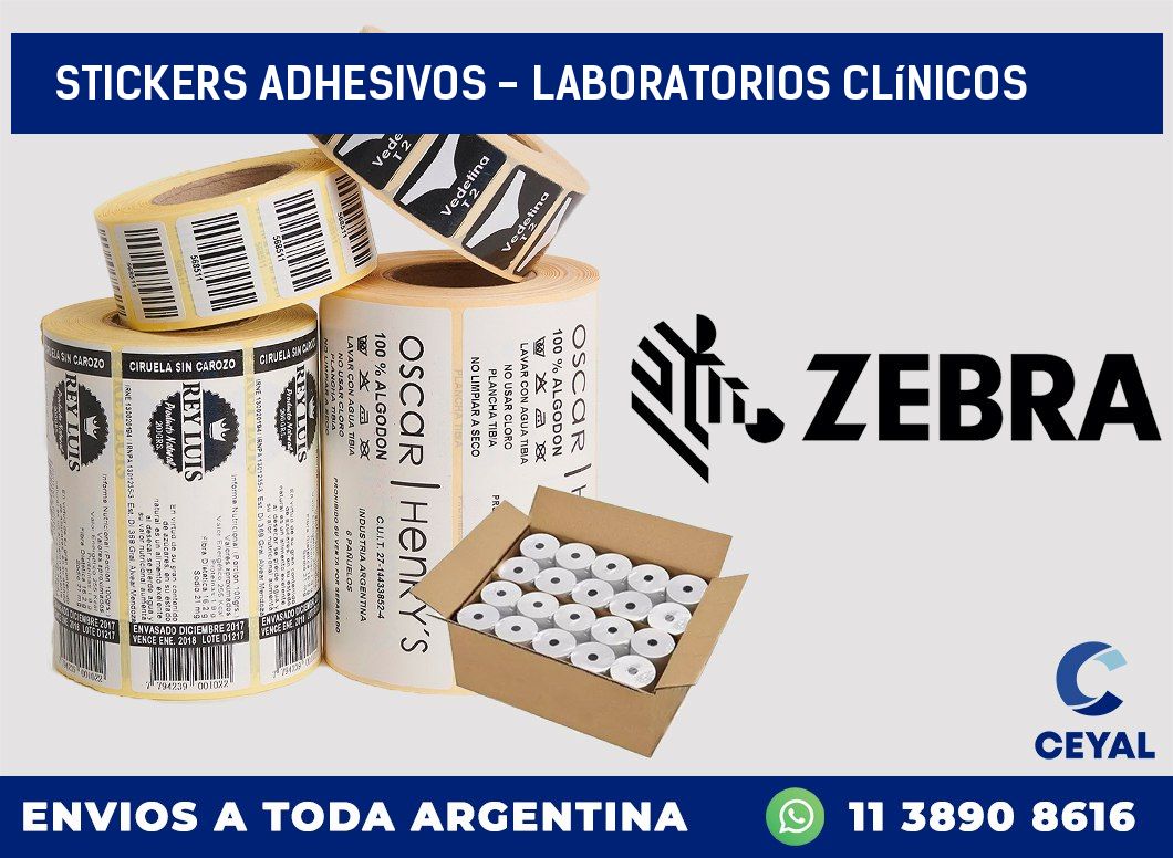 stickers adhesivos - Laboratorios clínicos