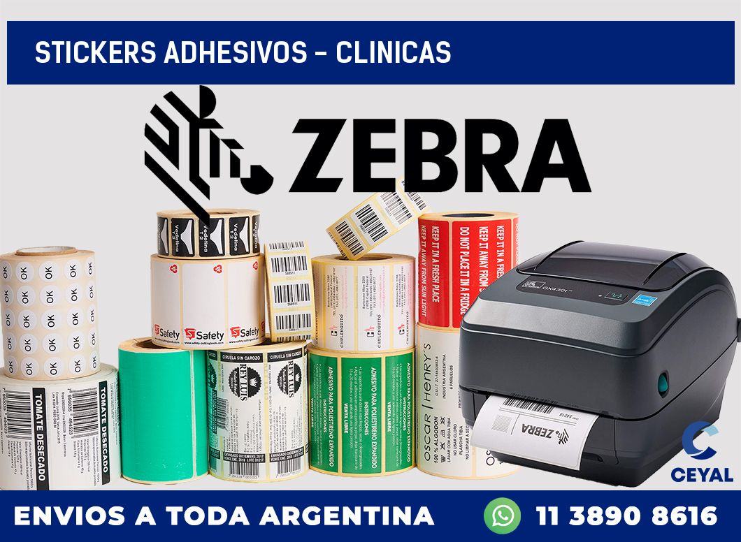 stickers adhesivos – clinicas