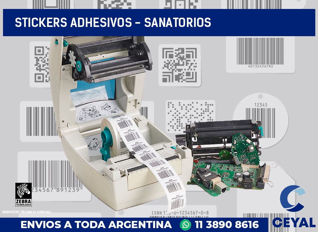 stickers adhesivos - sanatorios