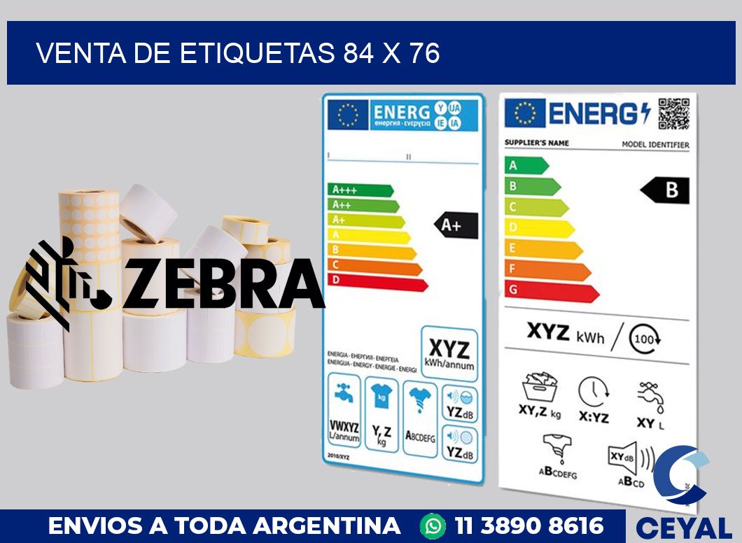 venta de etiquetas 84 x 76