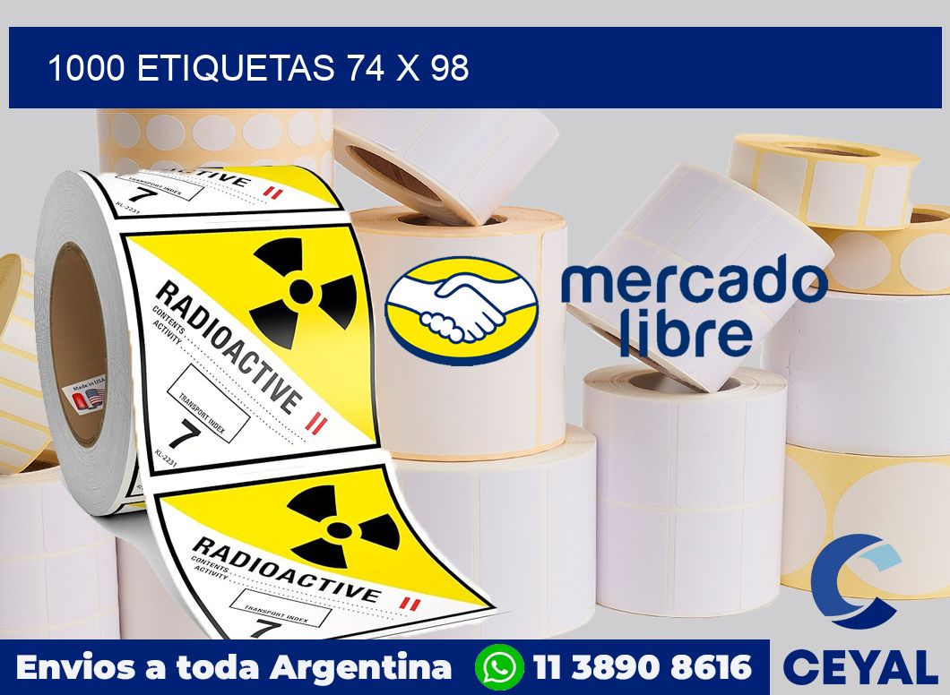1000 etiquetas 74 x 98