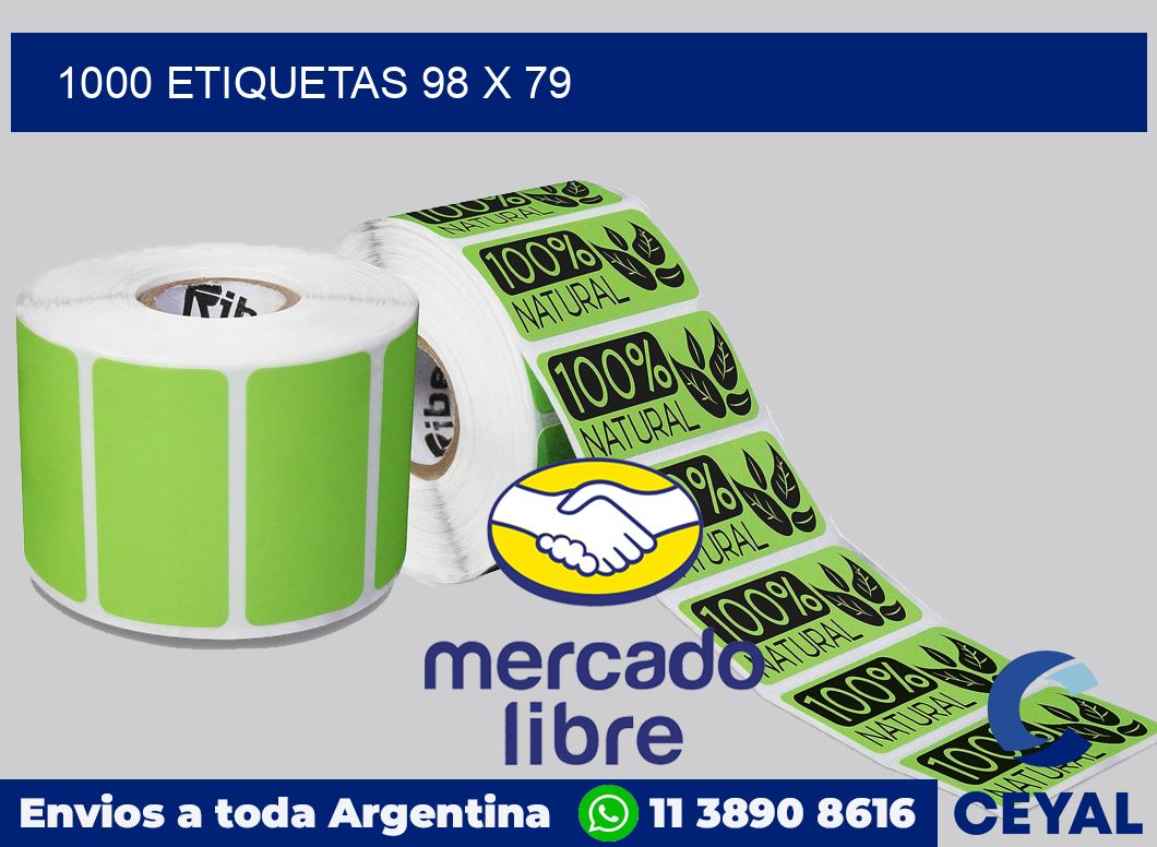 1000 etiquetas 98 x 79