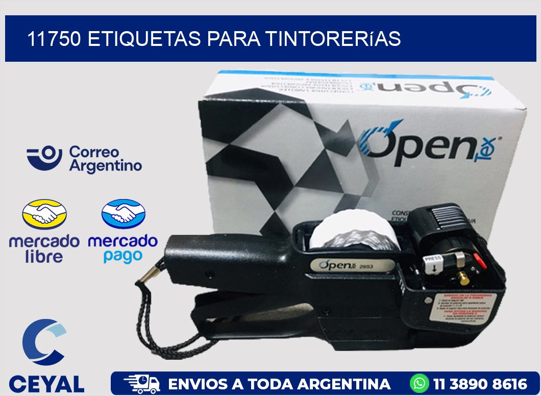 11750 Etiquetas para tintorerías