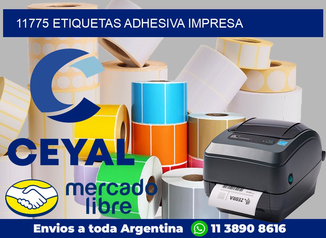 11775 etiquetas adhesiva impresa