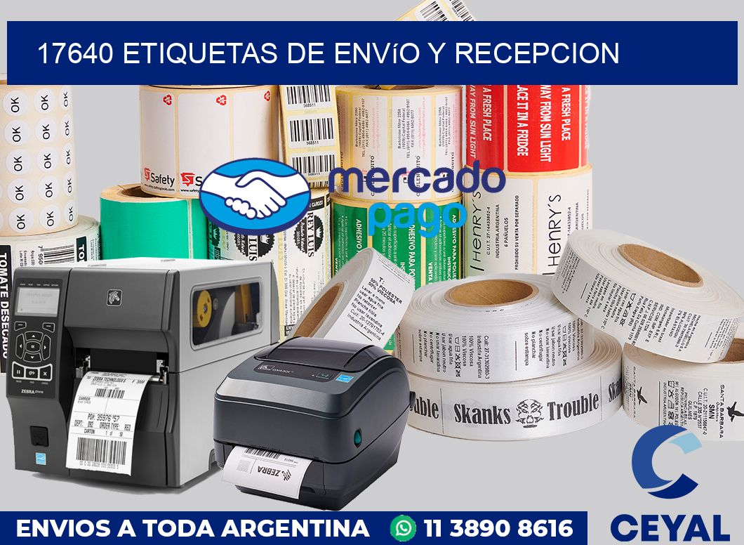 17640 Etiquetas de envío y recepcion