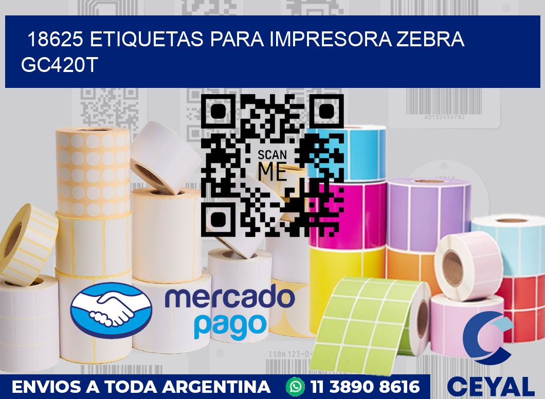 18625 etiquetas para impresora zebra GC420T