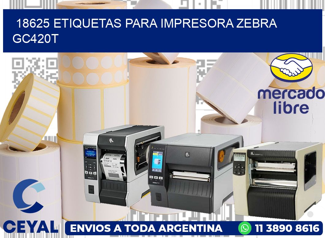 18625 etiquetas para impresora zebra GC420T