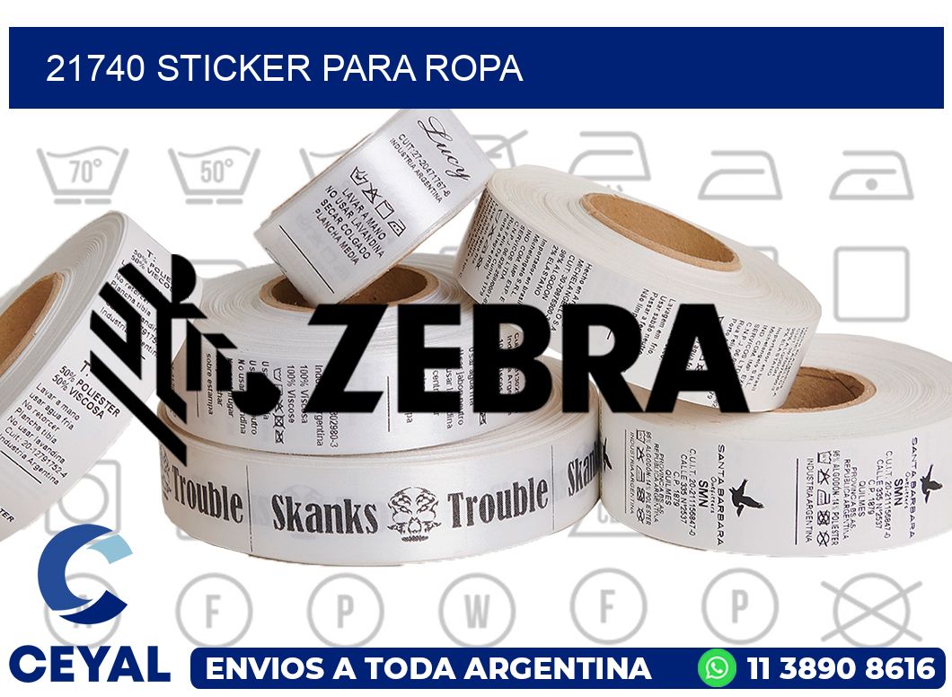 21740 Sticker para ropa