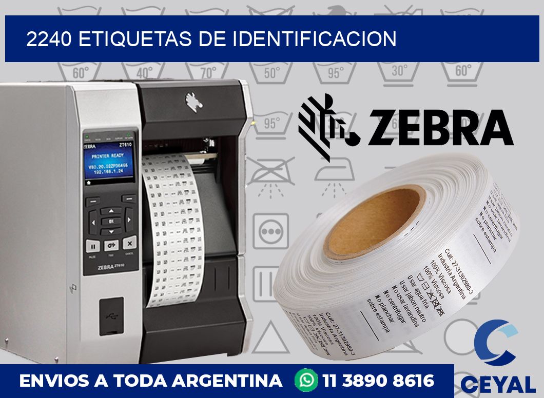 2240 Etiquetas de identificacion