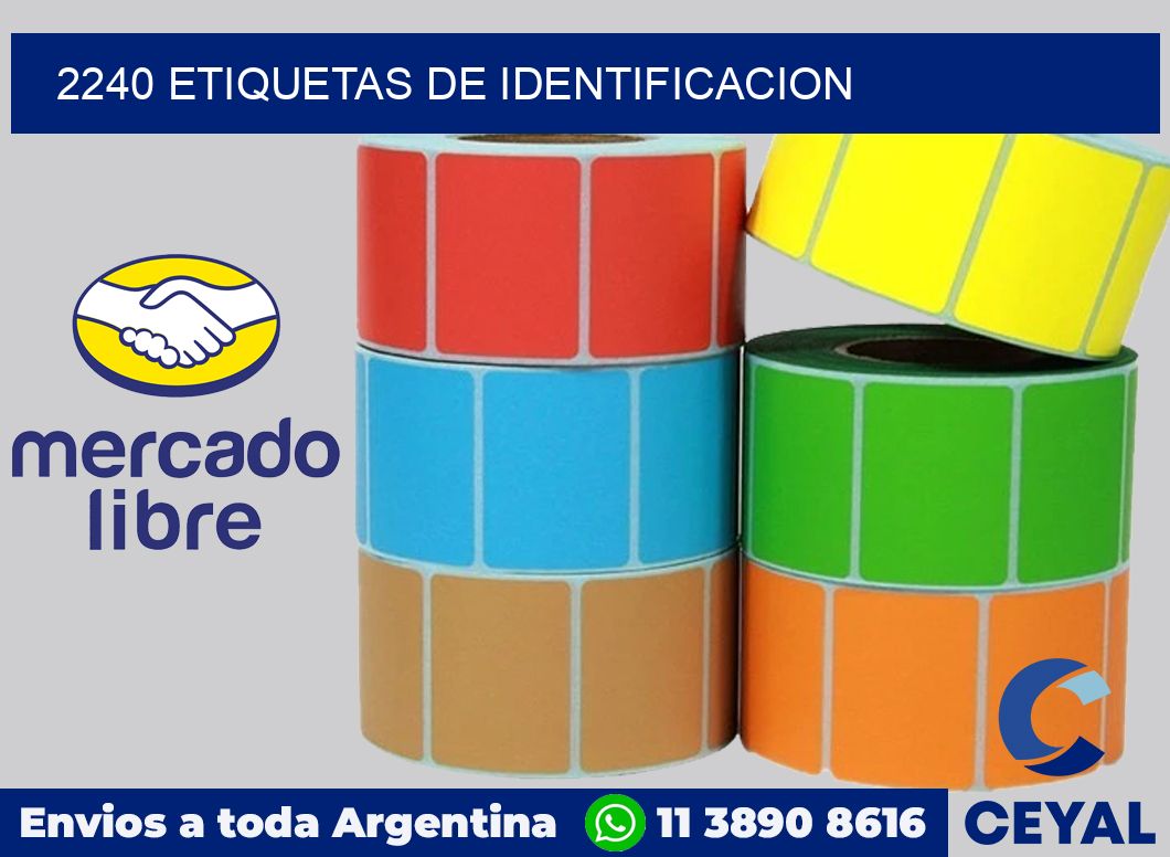 2240 Etiquetas de identificacion