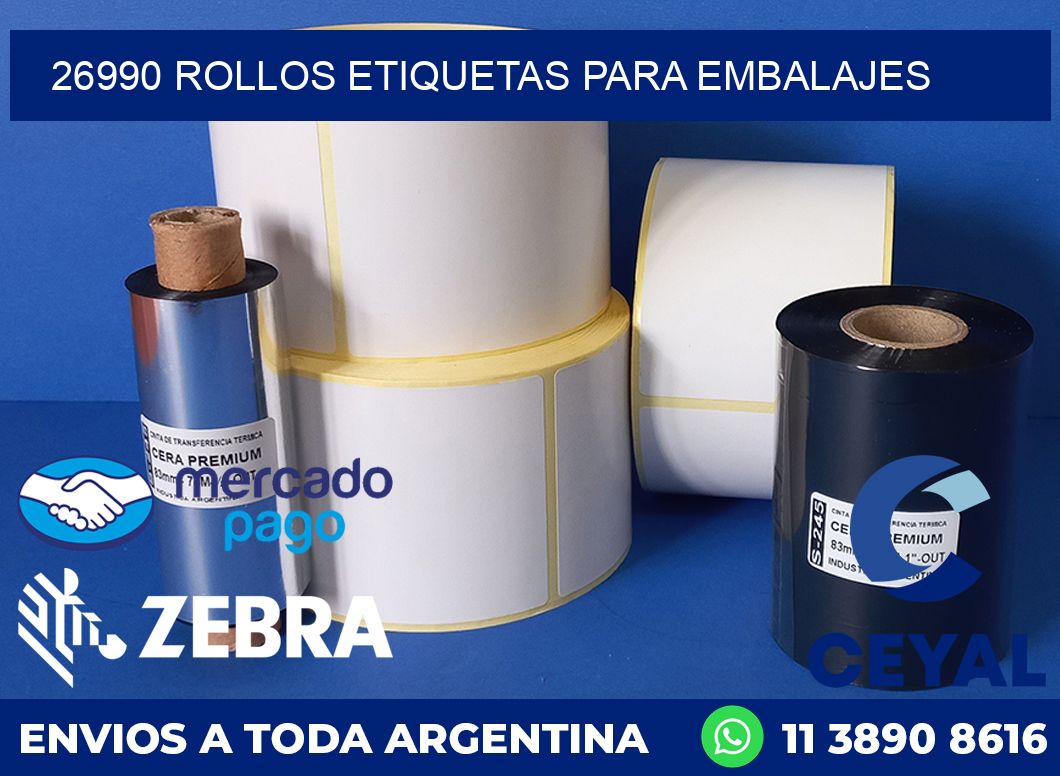 26990 rollos etiquetas para embalajes