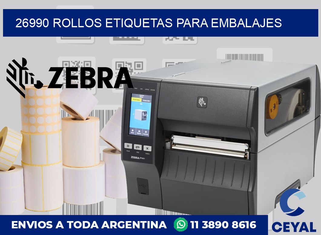 26990 rollos etiquetas para embalajes